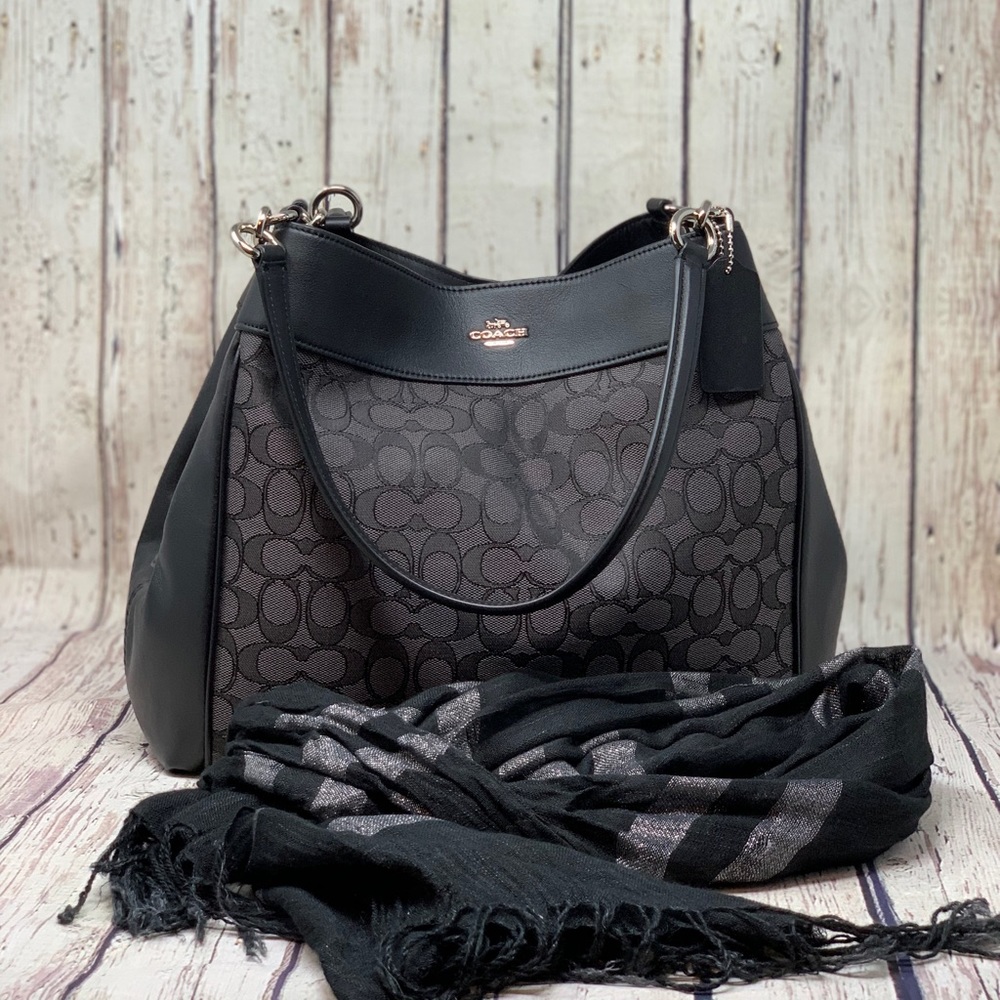 Coach Lexy Signature Jaquard Shoulder Bag